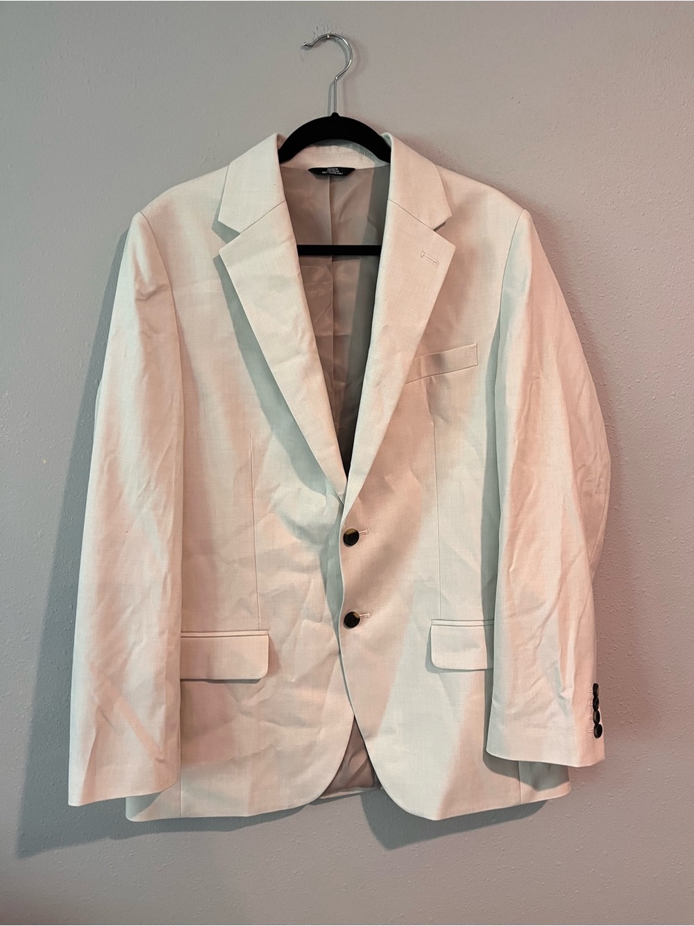 Haggar Light Cream Two-Button Single-Breasted Blazer